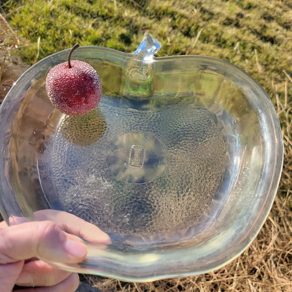 Vintage Glasbake Apple Shaped Pie Baking Dish ~ Farmhouse ~ Cottage ~ Cute!